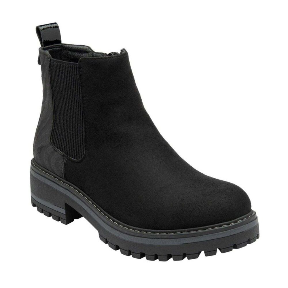 Lotus Shoes Womens/Ladies Prescott Suede Chelsea Boots / Black